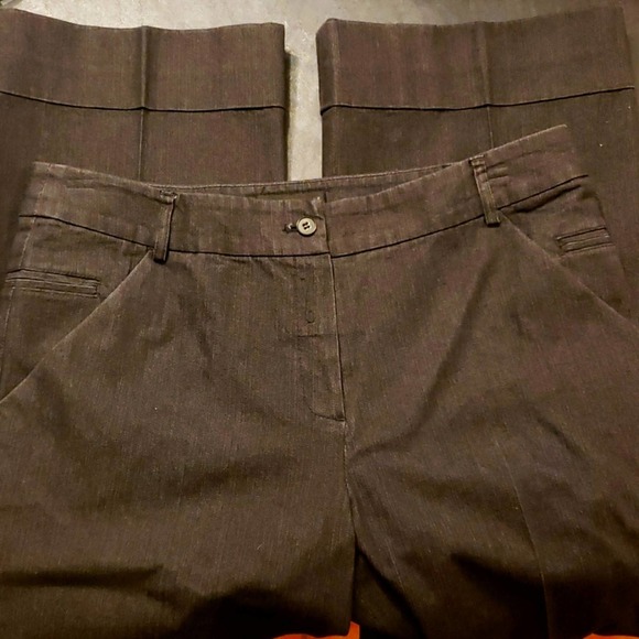 Focus 2000 Denim - Focus 2000 Black Denim Cuffed Sz 8 Slacks